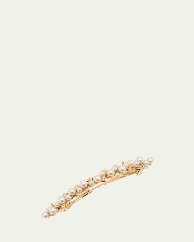 Pearl & Crystal Barrette